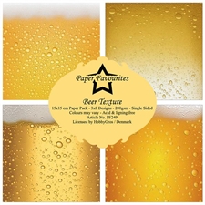 Paper Favourites - Beer Texture 15x15 cm (lille)