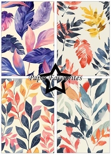 Paper Favourites A5 - Brush Leaves