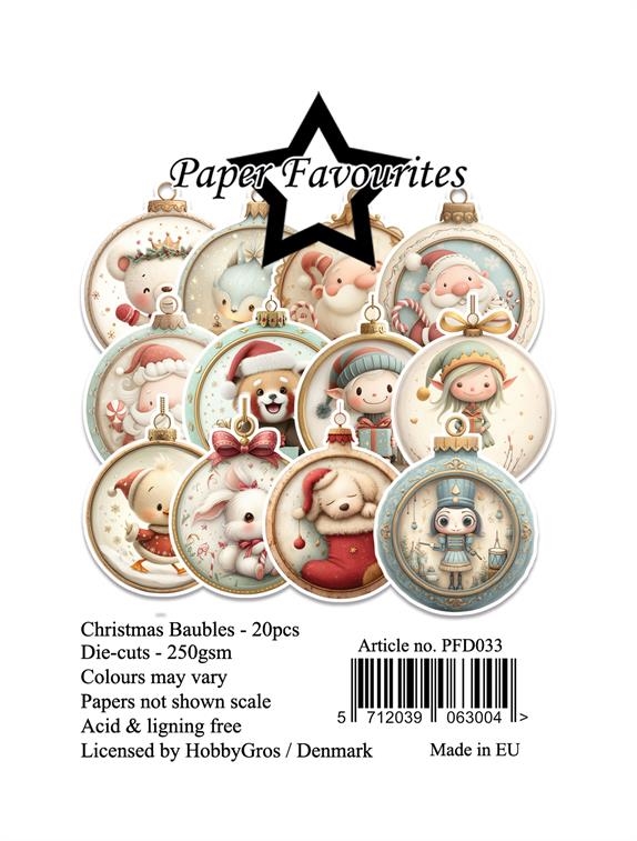 Paper Favourites Die Cuts - Christmas Baubles