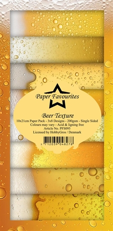 Paper Favourites - Slim Card 10x21 cm / Beer Texture