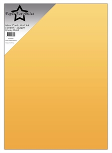 Paper Favourites Mirror Card - Matte / Honey Gold (5 ark)