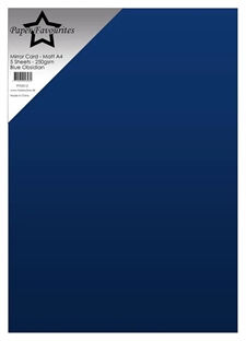Paper Favourites Mirror Card - Matte / Blue Obsidian (5 ark)