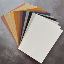 Paper Favourites Glitter Cardstock - Brass / Copper(5 ark)