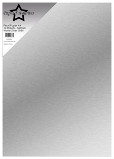Paper Favourites Pearl Paper A4 - 140 gram / Water Silver Grey (10 ark)