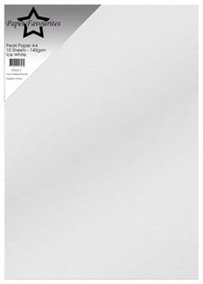 Paper Favourites Pearl Paper A4 - 140 gram / Ice White (10 ark)
