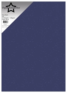 Paper Favourites Star Rain A4 - Fresh Blue (10 ark)