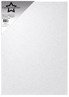 Paper Favourites - Heavy Vellum / Silver White A4 (5 ark)
