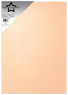 Paper Favourites - Heavy Vellum / Pastel Gold A4 (5 ark)