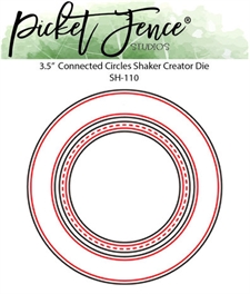 Picket Fence Studios DIE - Connected Circles Shaker Creator 3½"