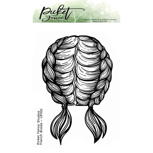 Picket Fence Studios Clear Stamp - French Braids