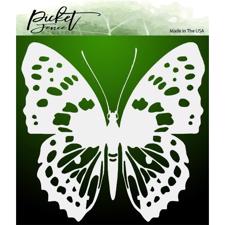 Picket Fence Studios Stencil 6x6" - Wander Butterfly