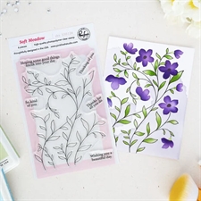 PinkFresh Studios Stamp - Soft Meadow