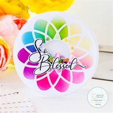 Sunbird Spark Stencils 360°™ - Stencil 6" / Plaid Floral Fun