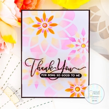 Sunbird Spark Stencils 360°™ - Stencil 6" / Plaid Floral Fun