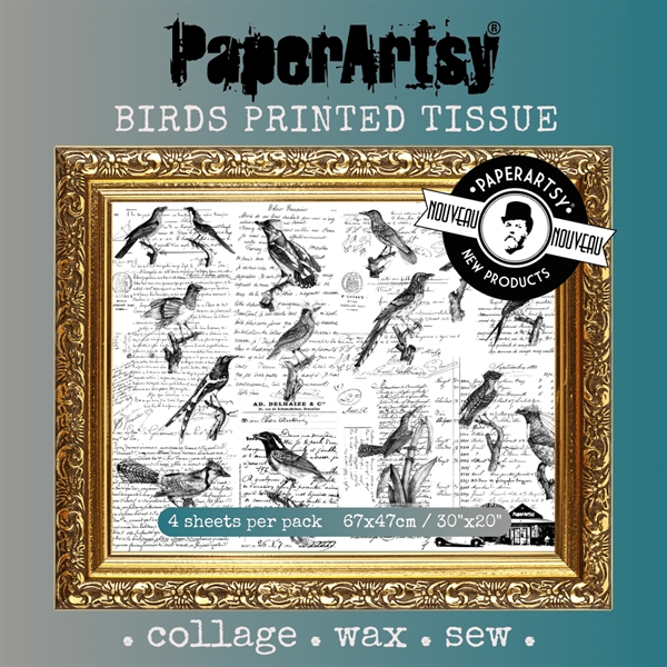 PaperArtsy Printed Tissue - Birds