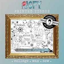 PaperArtsy Printed Tissue - JoFY Christmas