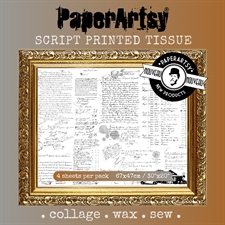 PaperArtsy Printed Tissue - Script