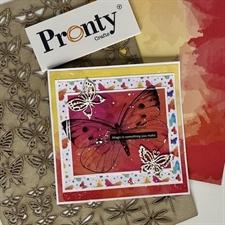 Pronty Paper Pad 8x8" - Beautiful Butterfly
