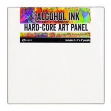 Ranger Alcohol Ink Hard Core Art Panels - Square 3-pack (4x4")