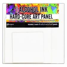 Ranger Alcohol Ink Hard Core Art Panels - Square 3-pack (4", 6" & 8")
