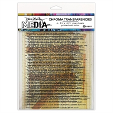 Dina Wakley Media - Chroma Transparencies / Typed Quotes
