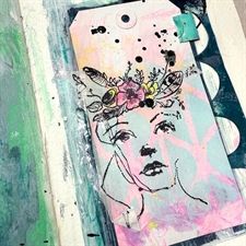 Dina Wakley Cling Rubber Stamp Set - Flower Crowns