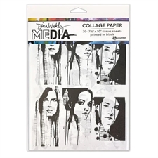 Dina Wakley Media - Collage Paper / Photo Transfers  20/Pkg