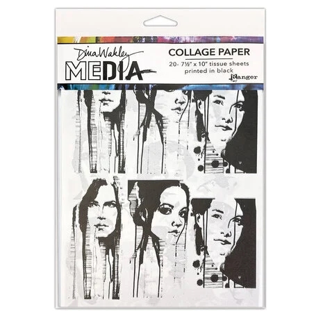 Dina Wakley Media - Collage Paper / Photo Transfers  20/Pkg
