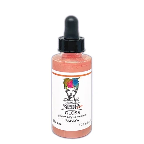 Dina Wakley Media Gloss - Papaya