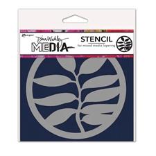 Dina Wakley Stencil - A Frond Coaster