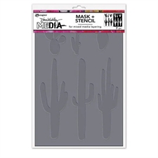 Dina Wakley Stencil - Cactus Masks