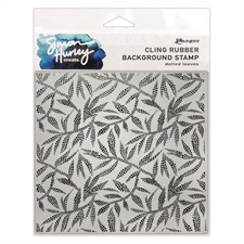 Simon Hurley Cling Stamp - Dotted Leaves