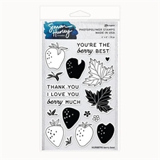 Simon Hurley Clear Stamp Set - Berry Best