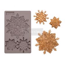 Prima / Finnabair Decor Mould 5x8" - Snowflake Jewels