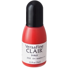Versafine Clair Re-Inker - Strawberry (flaske)