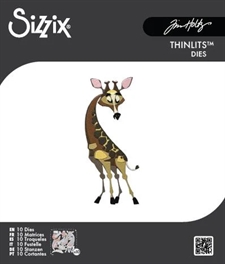 Sizzix Thinlits - Tim Holtz / Gertrude Colorize MINI (giraf)