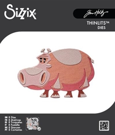 Sizzix Thinlits - Tim Holtz / Bernice Colorize MINI (flodhest)