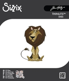 Sizzix Thinlits - Tim Holtz / Harrison Colorize MINI (løve)