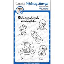 Whimsy Stamps Clear Stamp - Rub a Dub Dub