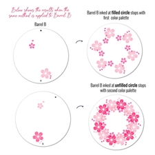 Sunbird Spark Stencils 360°™ - Stencil 6" / Sakura Fukubi