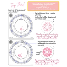 Sunbird Spark Stencils 360°™ - Stencil 6" / Sakura Fukubi