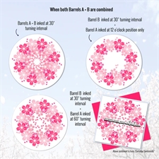Sunbird Spark Stencils 360°™ - Stencil 6" / Sakura Fukubi