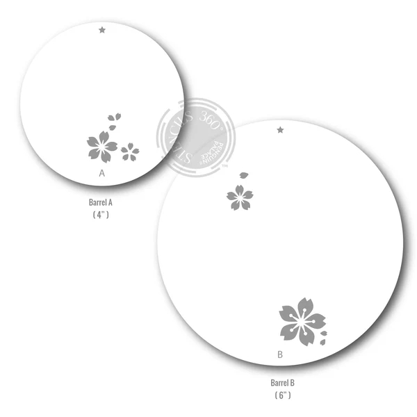 Sunbird Spark Stencils 360°™ - Stencil 6" / Sakura Fukubi
