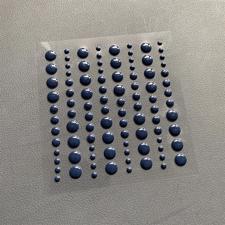 Simple and Basic Enamel Dots - Dark Blue