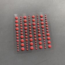 Simple and Basic Enamel Dots - Chili Red