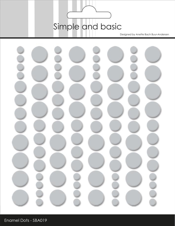 Simple and Basic Enamel Dots - Cool Grey