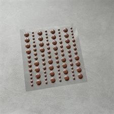Simple and Basic Enamel Dots - Chocolate Brown