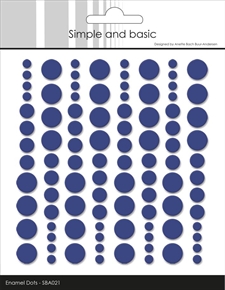 Simple and Basic Enamel Dots - Royal Blue