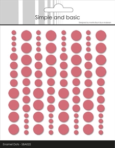 Simple and Basic Enamel Dots - English Rose