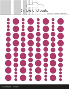 Simple and Basic Enamel Dots - Wine